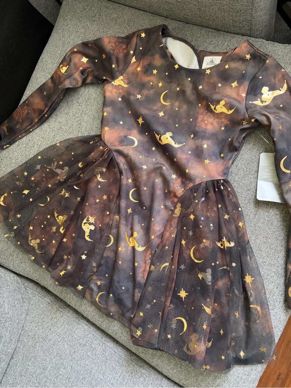 NEW Disney Girls' Aladdin Moon & Stars Costume Dress Size 5/6